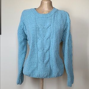 Coral blue knit sweater